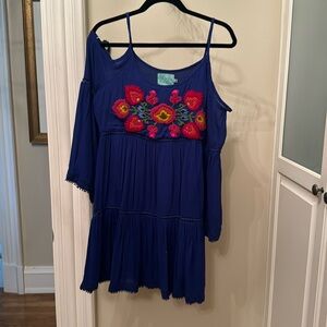 Floral Off The Shoulder Dress | Size Small